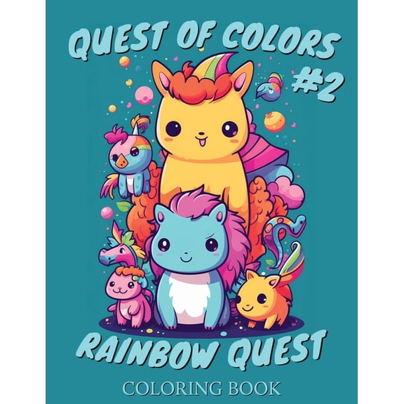 Quest of Colors: Rainbow Quest: Coloring Book for Kids: A Colorful Journey Through Vibrant Realms, (Paperback)