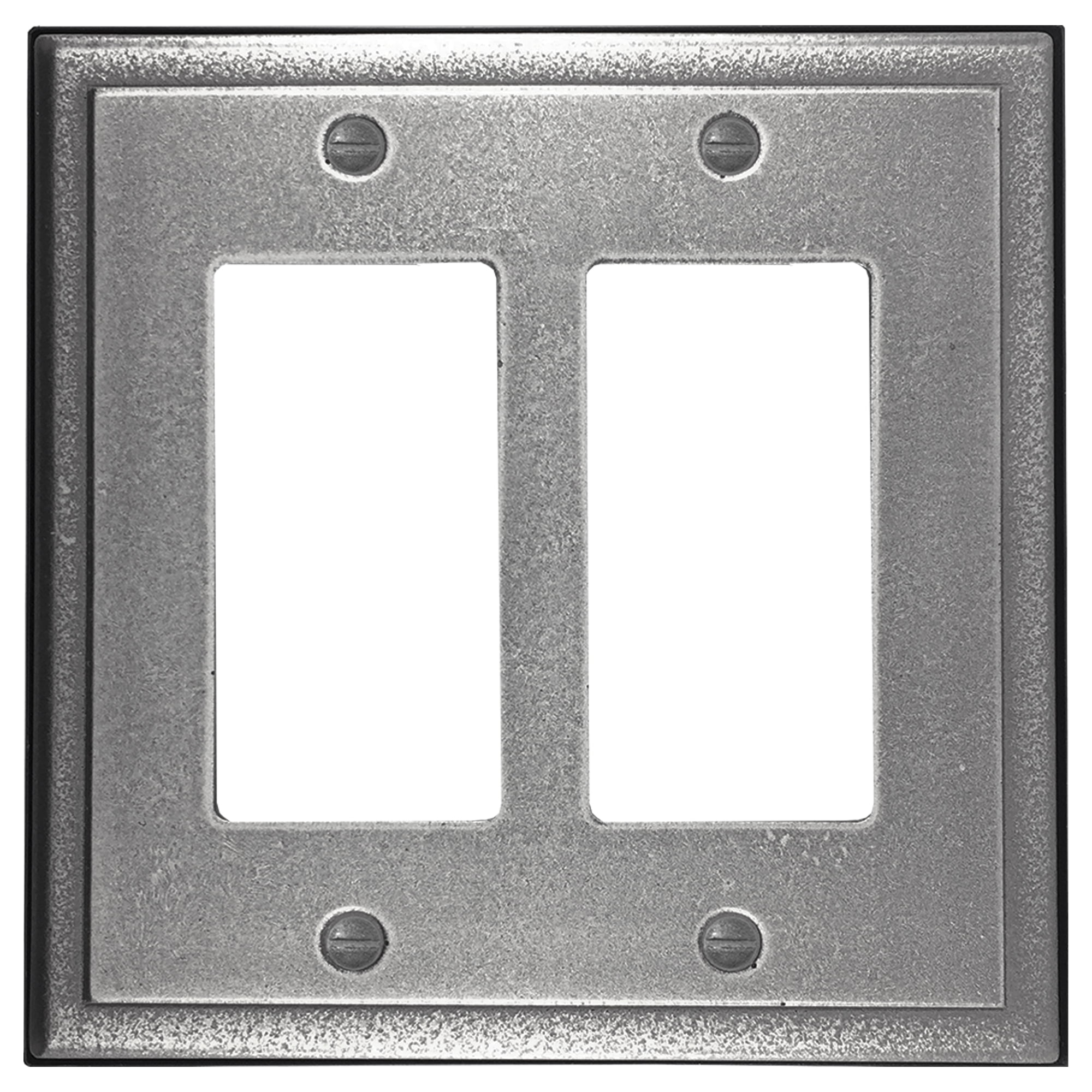 Questech Decor Double Rocker Wall Plate, Ambient Light Switch Cover