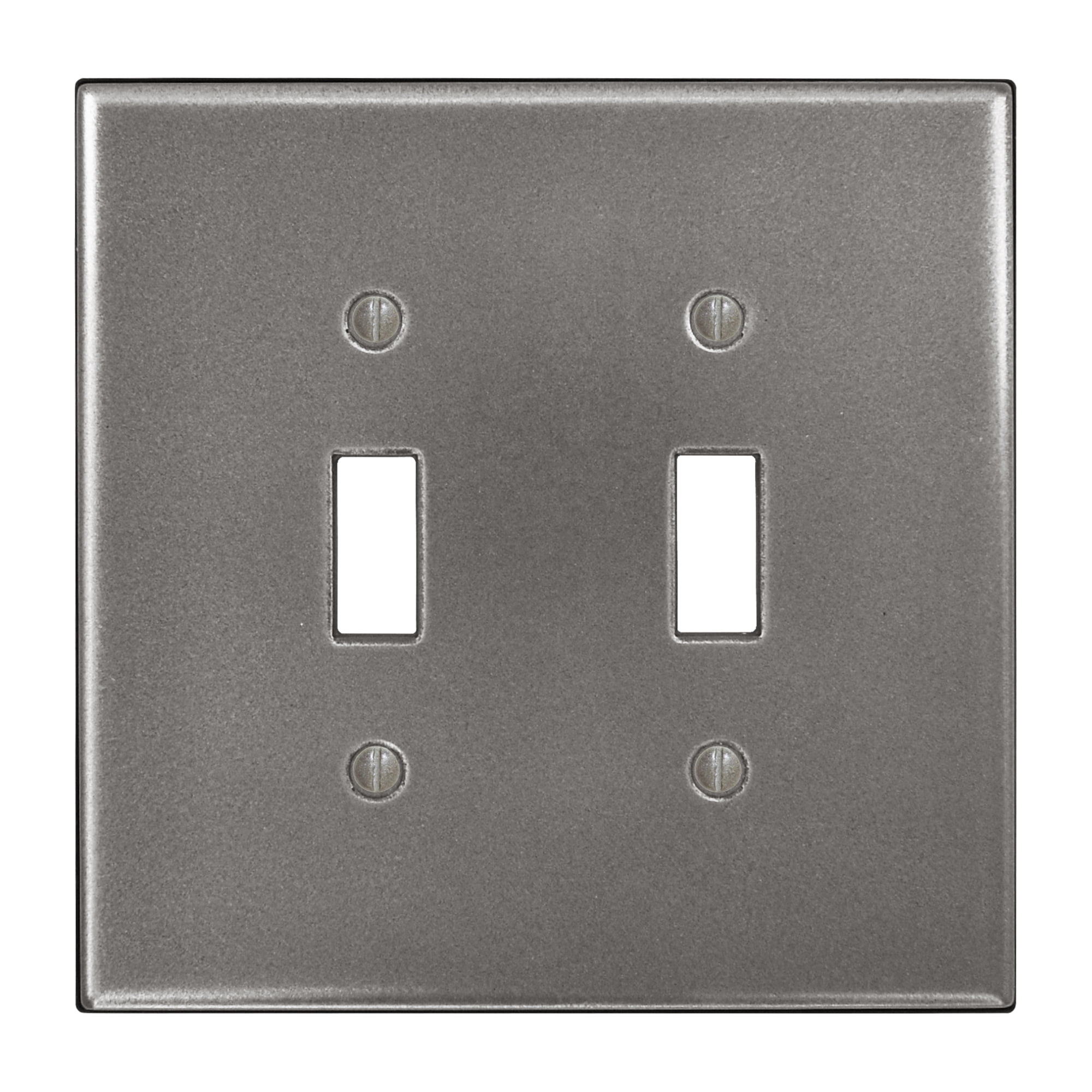 Questech Decor Double Toggle Wall Plate, Subway Light Switch Cover