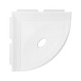 thumbnail image 1 of Questech Decor Shower Shelf, 5" Metro Lugged Soap Dish, Bright White Matte, 1 of 10