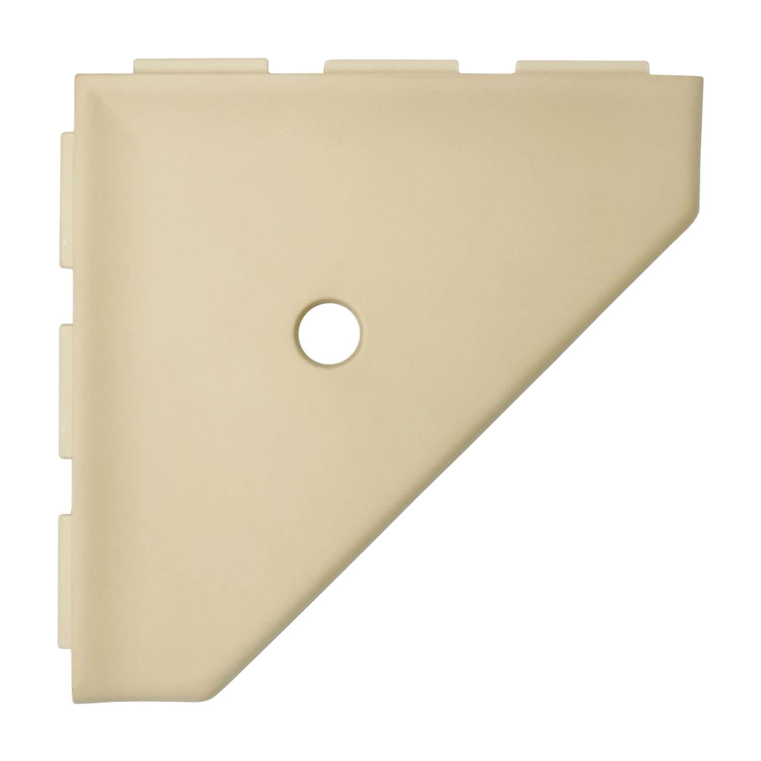 Questech Decor Shower Shelf, 8 Inch Geo Lugged, Sand Matte