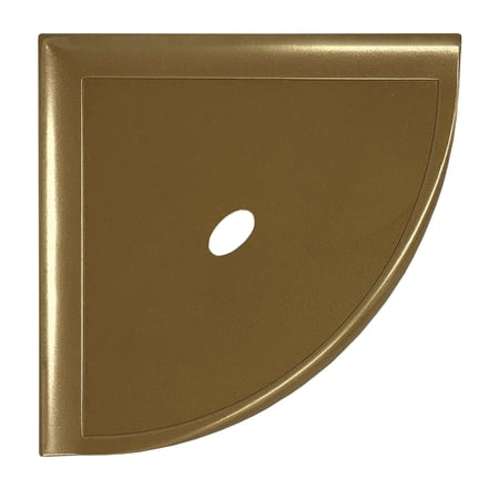 Questech Decor Shower Shelf, 8" Metro Flatback Gold