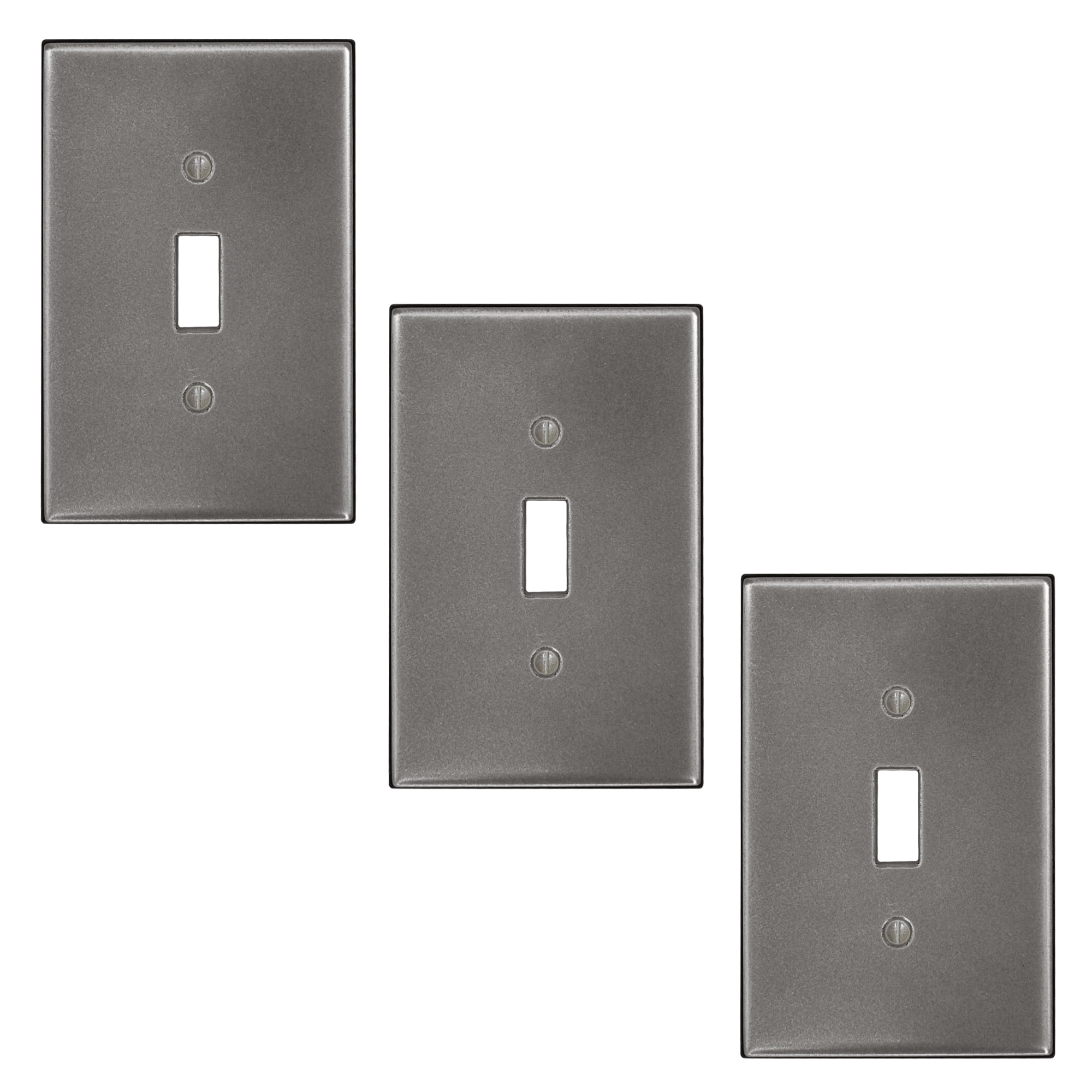 Questech Decor Single Toggle Wall Plate, Subway Light Switch Cover