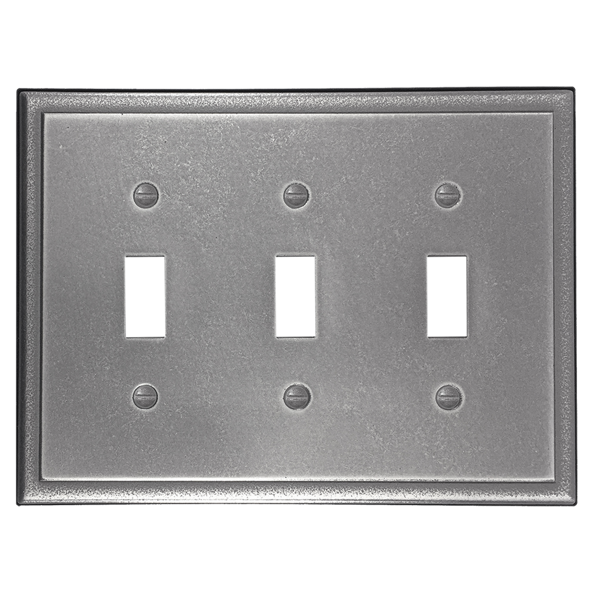 Questech Decor Triple Toggle Wall Plate, Ambient Light Switch Cover