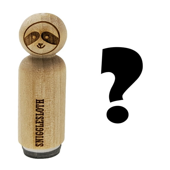 Question Mark Bold Rubber Stamp for Scrapbooking Crafting Stamping - Mini 1/2 Inch