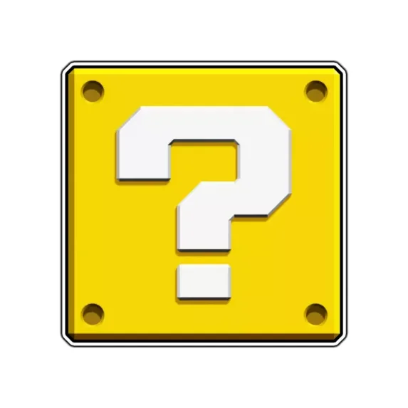 Question Mark Mystery Quest Block Waterproof Sticker Phone Decal Water Bottle Stickers Car Decals, Laptop Sticker