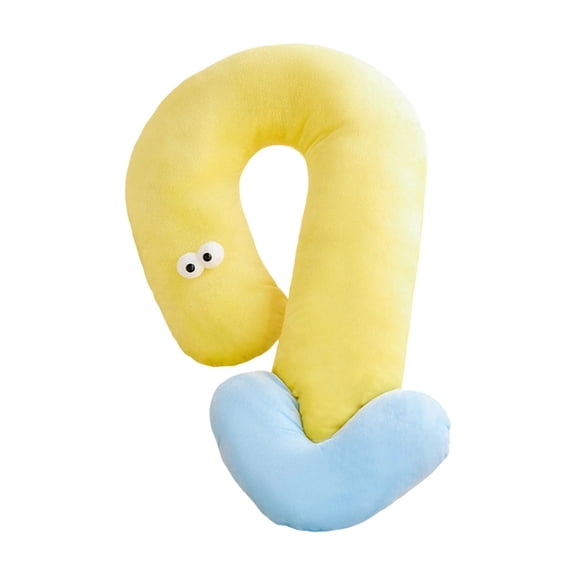 Question Mark Shape Plush Toy for Cat, Pillow And Interactive Rest Toy for Kitty, Indoor Daily Use for Sleep Play And Relax