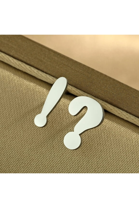 Question Mark Stud Earrings Exclamation Mark Studs Symbol Earrings Tiny Punctuation Symbol Studs Gift For Men and Women