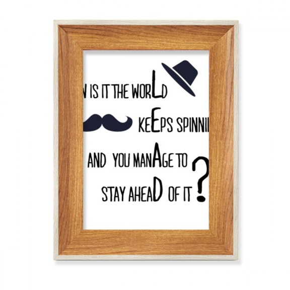 Question To Leaders Famous Quote Desktop Wooden Photo Frame Display Picture Art Painting Multiple Sets