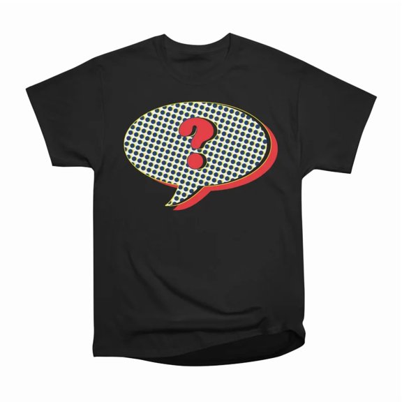 Question mark T-Shirt Tee Gift For Him Merch For Her Apparel For Friend