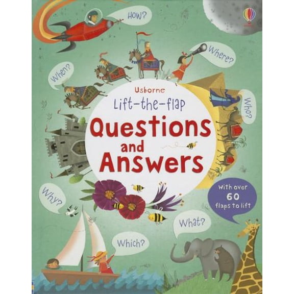 Pre-Owned Questions and Answers Usborne Lift the Flap Books by Katie Daynes (Hardcover)