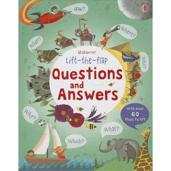 Pre-Owned Questions and Answers Usborne Lift the Flap Books by Katie Daynes (Hardcover)