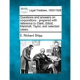 thumbnail image 1 of Questions and Answers on Corporations: Prepared with Reference to Clark, Elliott, Marshall, Taylor, and Selected Cases. (Paperback), 1 of 1