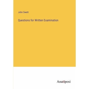 Questions for Written Examination, (Paperback)