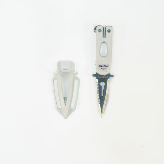 Questsub Rapid Spearfishing, Freediving and diving knife White