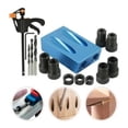 thumbnail image 1 of Queta Pocket Hole Jig Kit,14Pcs/Set 15 Degree Angle Oblique Hole Locator Positioner Drilling Bits Hole Jig Clamp Kit Woodwork Locator Woodworking Guide Tool Dowel Drill Joinery Kit 6/8/10Mm, 1 of 5