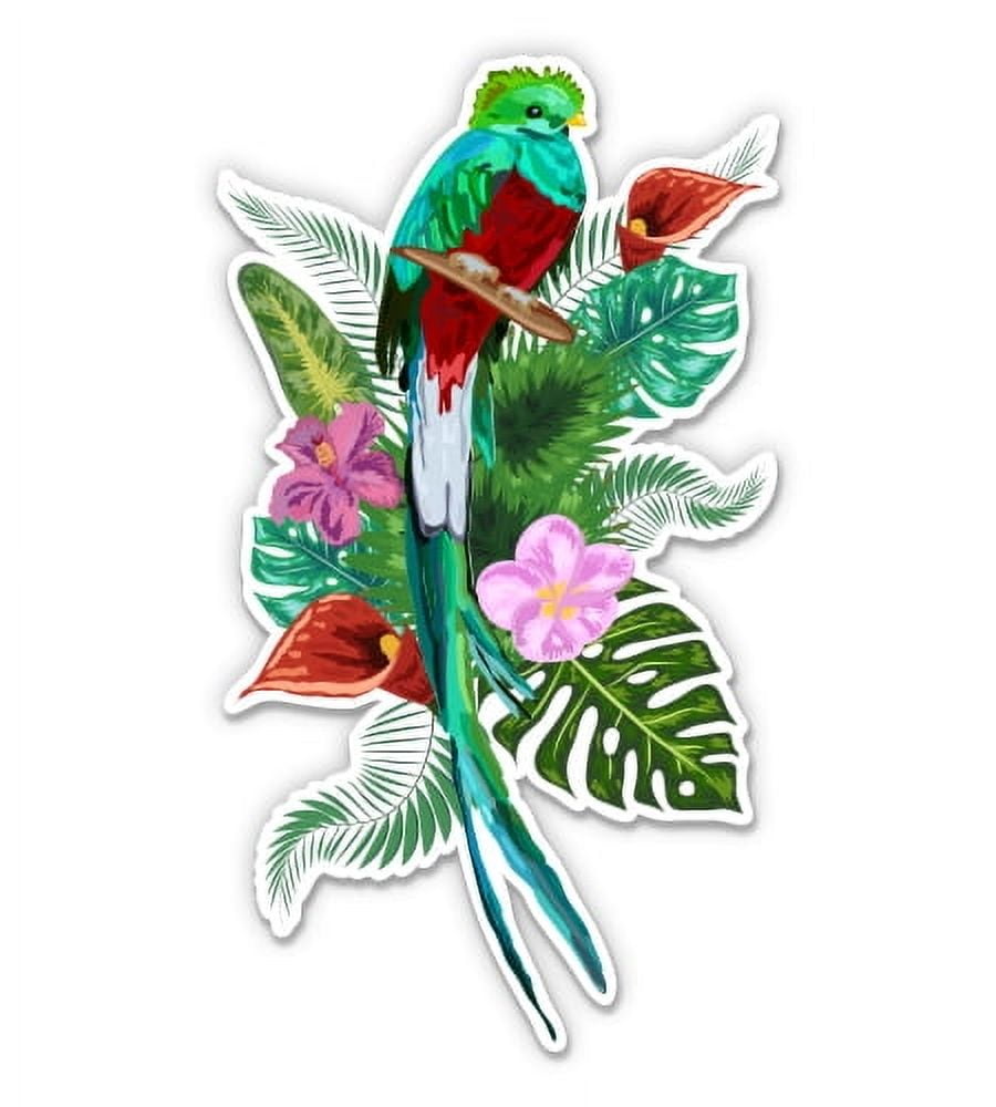 Quetzal 5" Vinyl Bumper Sticker - UV Protected, Waterproof Decal For Cars, Laptops & More