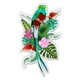 thumbnail image 1 of Quetsal Tropical Flowers Pretty Costa Rica - 7" Vinyl Sticker - For Car Laptop I-Pad - Waterproof Decal, 1 of 1