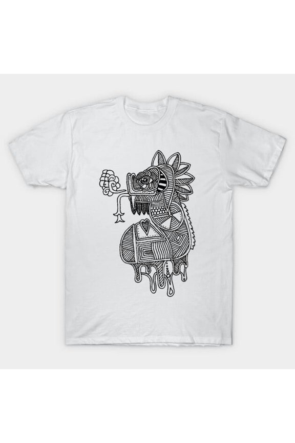 Quetzalcoatl Feathered Serpent Aztec God Retro Mayan Mythology Graphic H025 Unisex T-Shirt, Up to 5XL