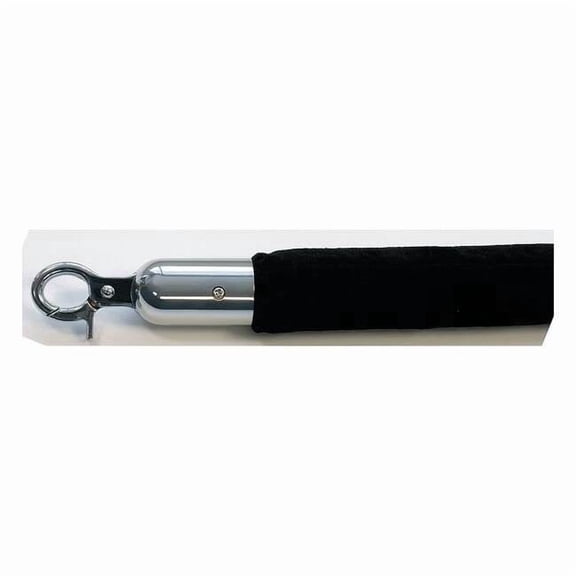 Queueway Barrier Rope, Velour, 6 ft L QWAYROPE-33-6-1P