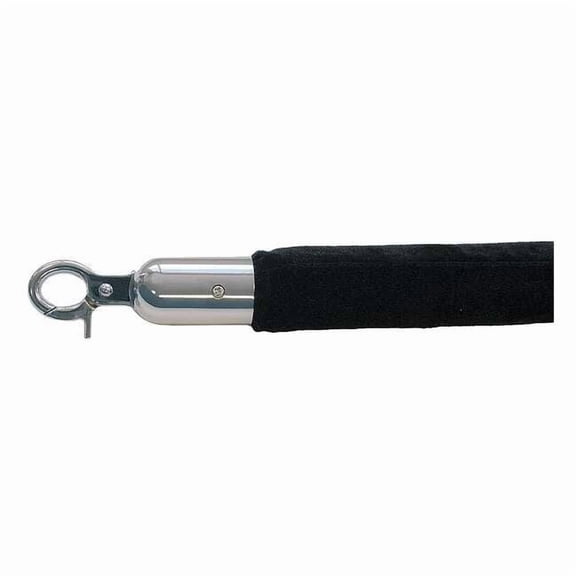 Queueway Barrier Rope, Velour, 8 ft L QWAYROPE-33-8-1P