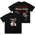 thumbnail image 1 of Quevedo Buenas Noches Tour 2025 Merch Vintage Wash T-Shirts Women Men Cotton Short Sleeve Tee, 1 of 6
