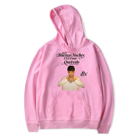 Quevedo Hoodie Buenas Noches Tour 2025 Merch Women Man Fashion Casual Long Sleeve Sweatshirt