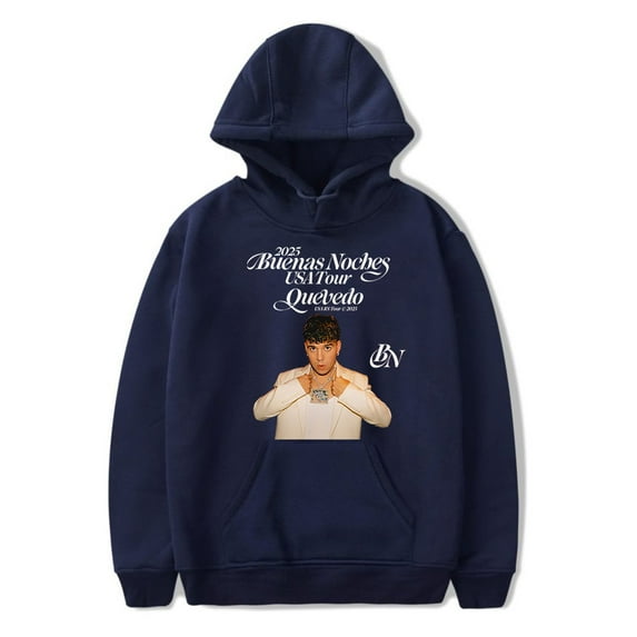 Quevedo Hoodie Buenas Noches Tour 2025 Merch Women Man Fashion Casual Long Sleeve Sweatshirt