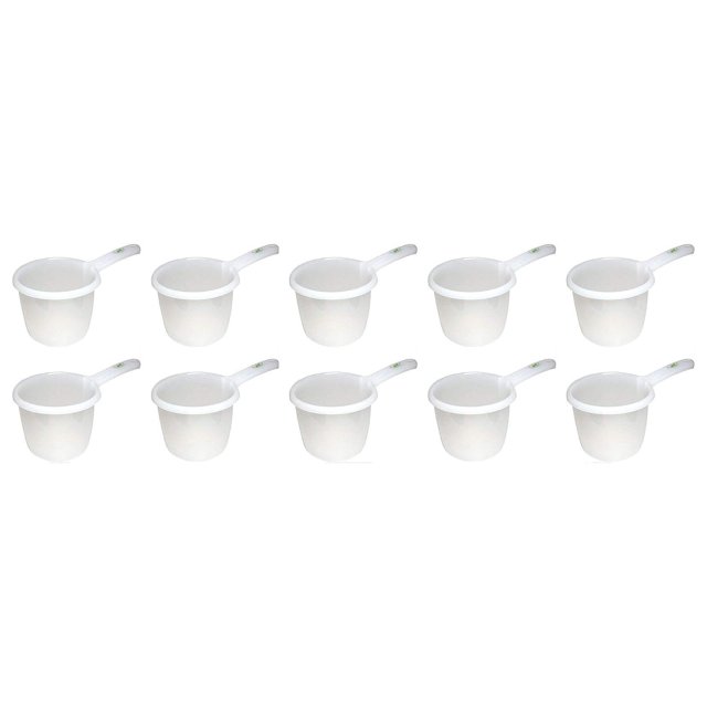 Quexis 3042, Lot of 10 Japanese Plastic Water Ladles Bath Ladle Dipper