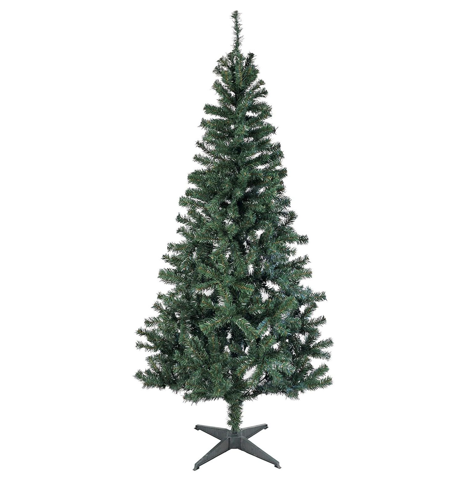 Quexis 6 Ft Pencil Christmas Tree. Small Slim Skinny Narrow Thin Unlit