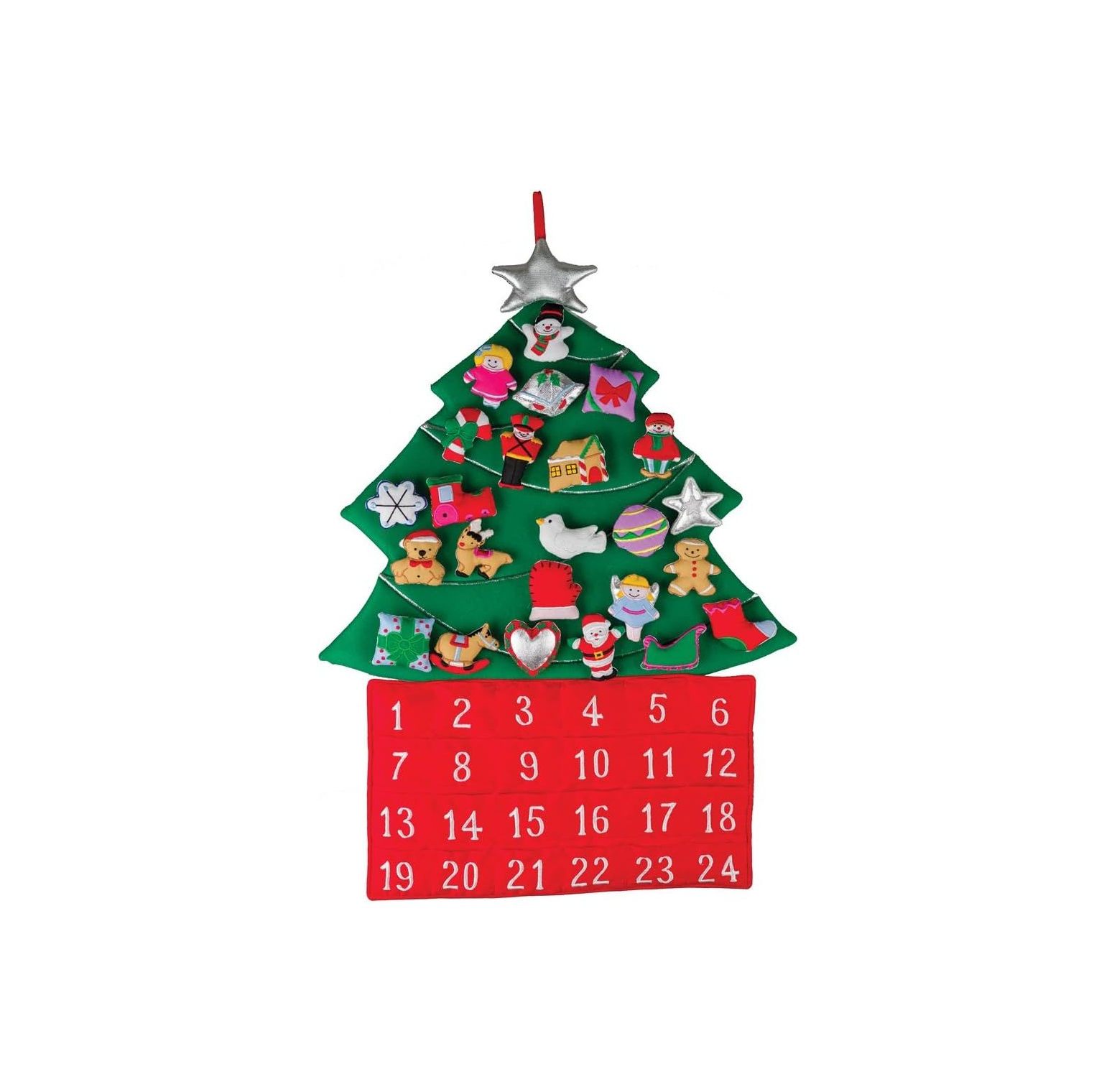 Quexis Christmas Tree Fabric Advent Calendar (Countdown to Christmas