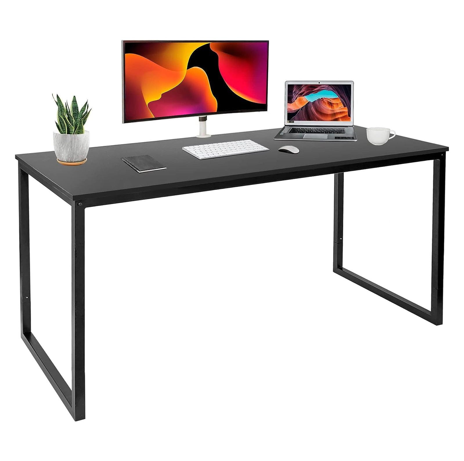 Quexis Computer Desk 55" Large Office Desk Computer Table Laptop PC