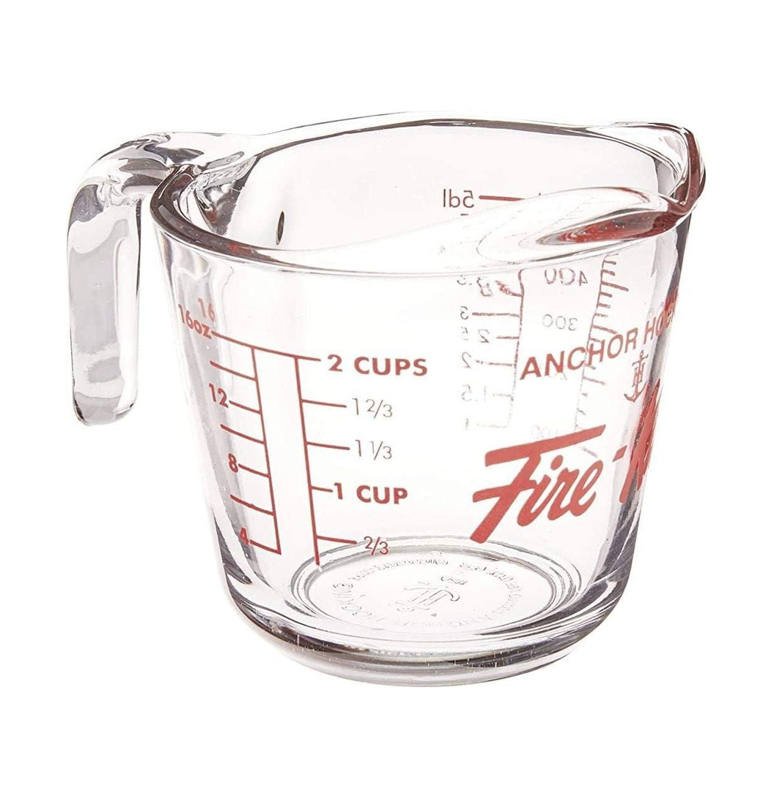 Quexis Fireking 16 Oz Glass Measuring Cup