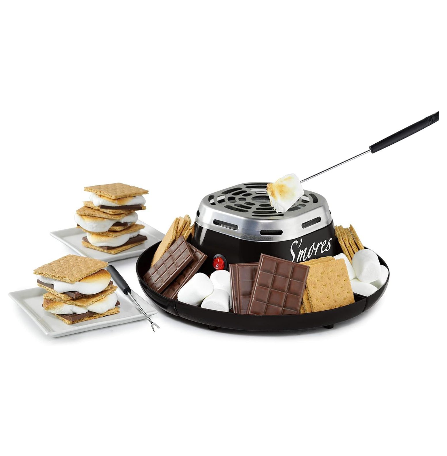 Quexis Indoor Electric S'mores Maker Smores Kit With Marshmallow