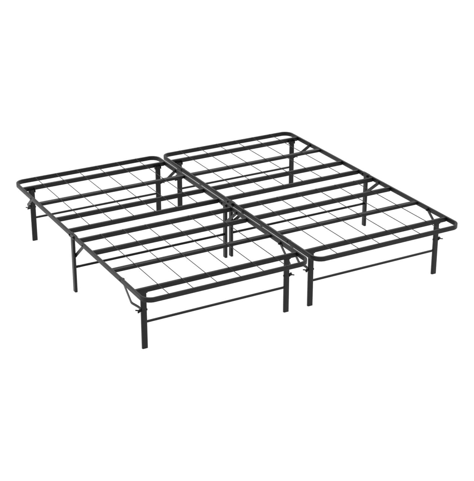 Quexis Metal Bed Frame Foldable Metal Platform Mattress Foundation with