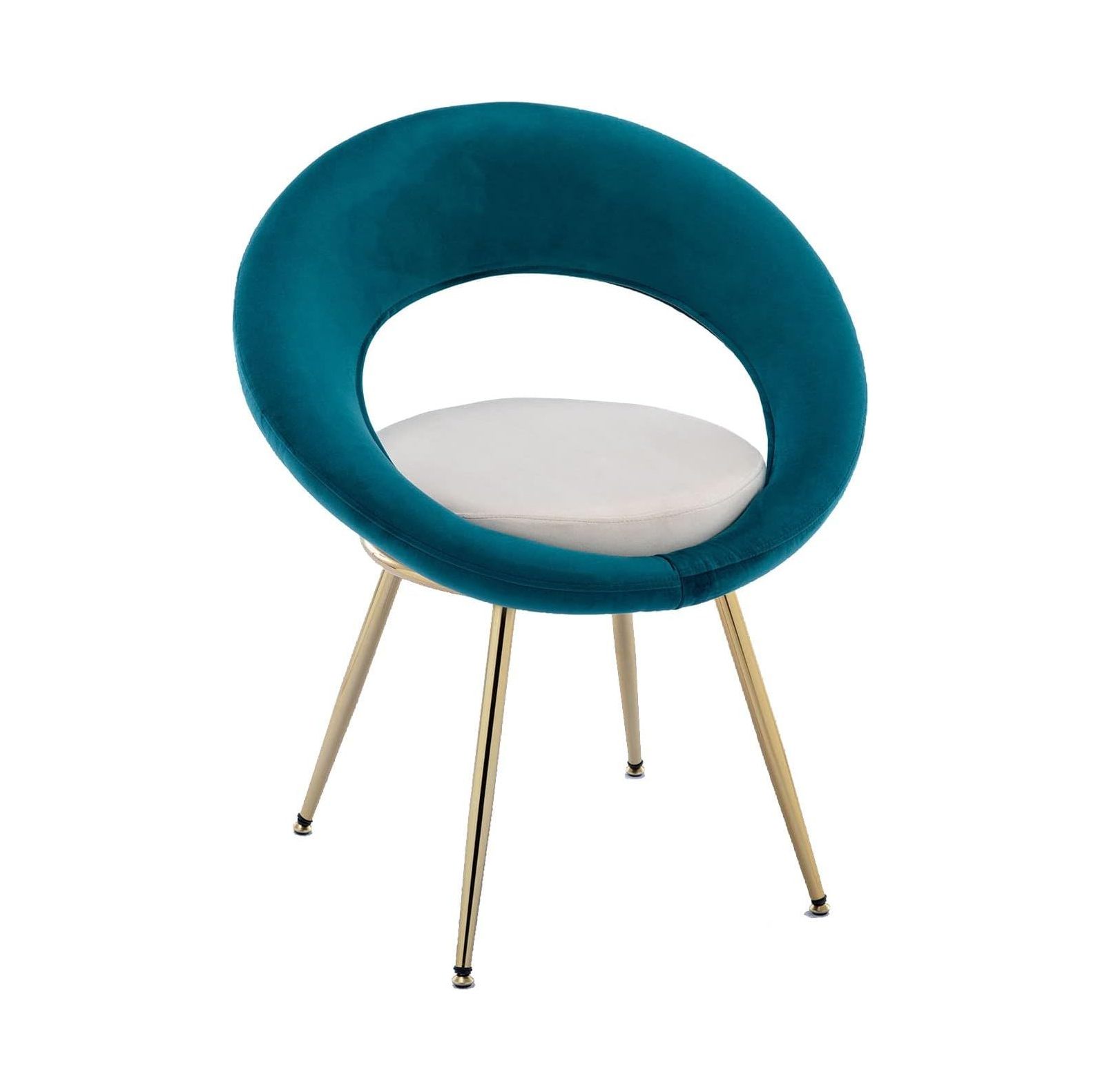 Quexis Modern Makeup Desk Chair Vanity Chair,Round Back Dining Chairs