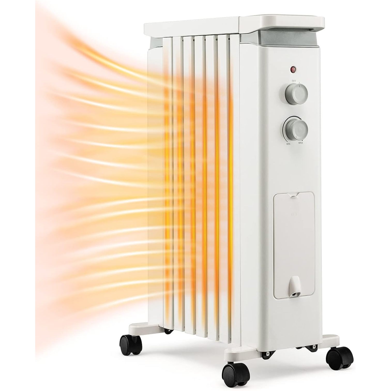 Quexis Oil Filled Radiator Heater, 1500W Electric Portable Space Heater