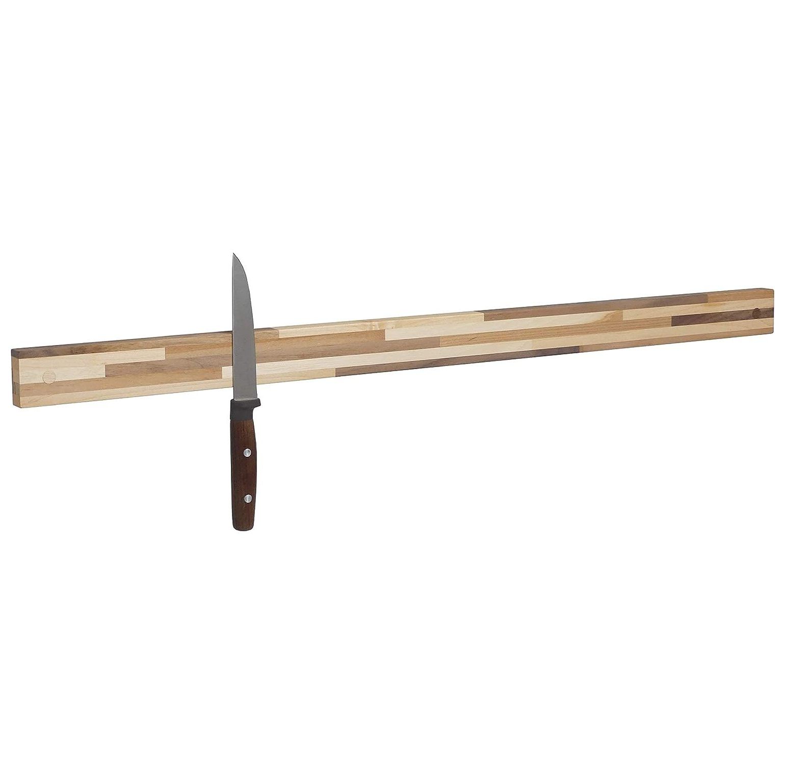 Quexis Powerful Knife Strip, Holder Made in USA (Butcher Block