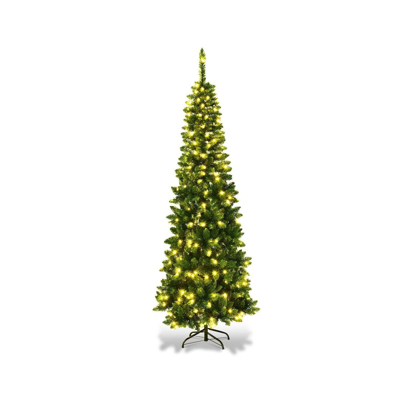 Outdoor Pencil Christmas Trees 