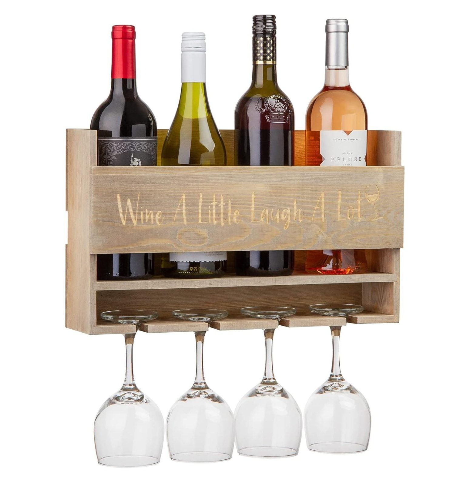 Quexis Wine Rack Wall Mounted Wine Glass Rack Wine Glass Holder