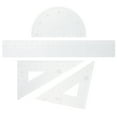 thumbnail image 1 of BESTONZON 1Set Lightweight Plastic Ruler Set with Clear Markings for Accurate Measuring Tasks, 1 of 6