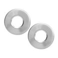 Qugx 1 pair of Stainless Steel Escutcheons for Pool Handrail Replace Pool Ladder Plates