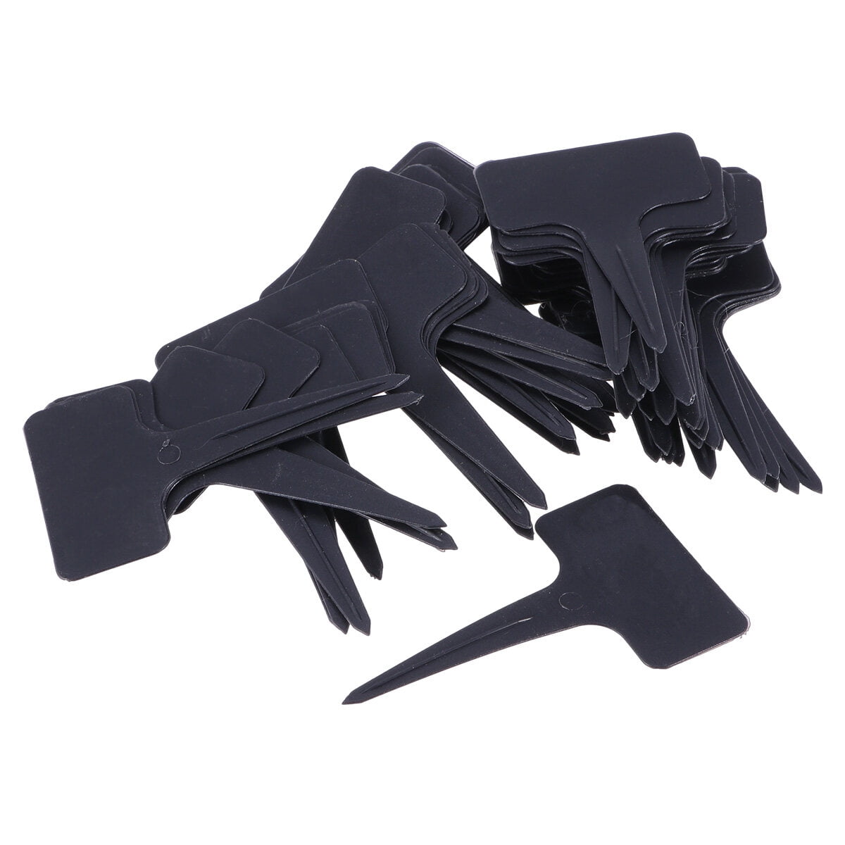 Qugx 100pcs 10x6cm Plastic Plant Ttype Tags Markers Nursery Garden