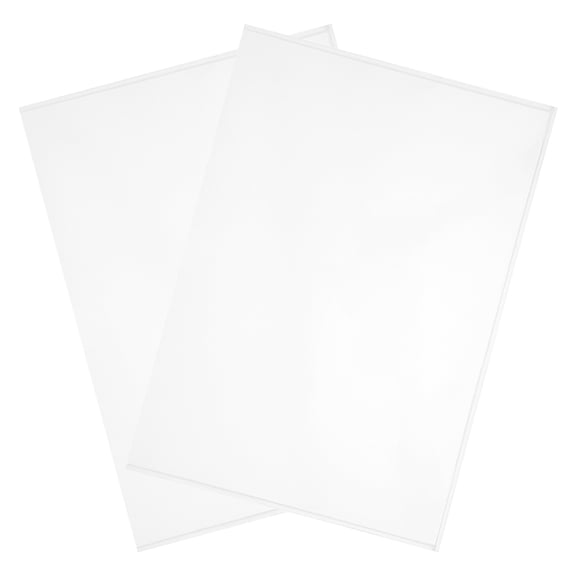 BESTONZON 2Pcs Transparent Acrylic A4 File Holder Storage System Office Document Display Rack for Organized Workspace