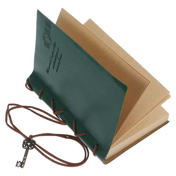 BESTONZON Mens Notebook Travel Journals Green Pu 1Set Back to School