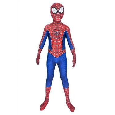 Quibby Superhero Spider Costume Super Hero Jumpsuit Hallow Costumes 3D Style Superhero Cosplay Outfits for Kids