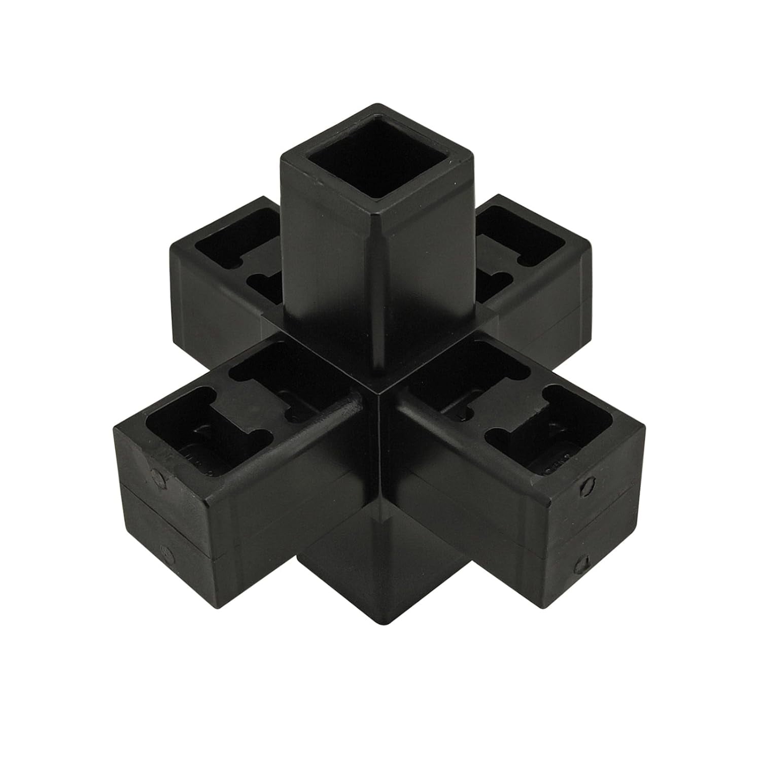 Quick 6 Way Junction Connector, Black Nylon (5 Pack)