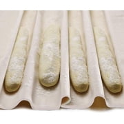 Quick Absorb Moisture Dough Couche, Professional Proofing Cloth For Homemade Baking, Natural Cotton With Thick Stiff Fabric, Non-Stick Surface Versatile Use, Heavy Duty Perfect