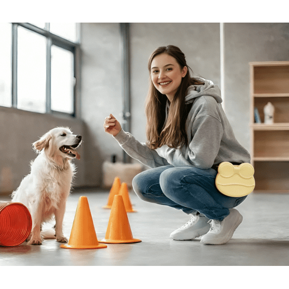 Quick-Access Dog Treat Pouch – Silicone Training Bag for On-the-Go