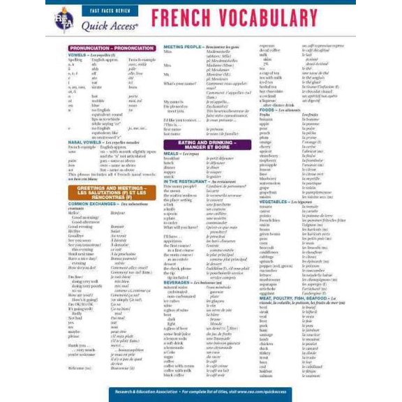 Quick Access: French Vocabulary (Other)